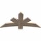 Ekena Millwork Alberta Smooth Timber Gable Bracket, Douglas Fir, 48"W x 24"H x 1 1/2"D x 5 1/2"F, 12/12 Pitch GBW048X24X0206ALB00SDF - alternate 3